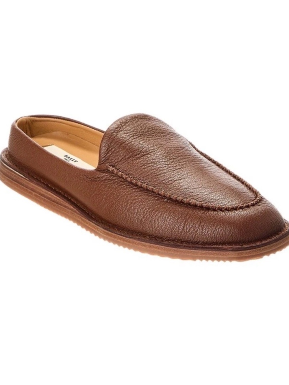 Bally Men's Chestnut Brown Leather Slip-On Loafer